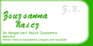 zsuzsanna maicz business card